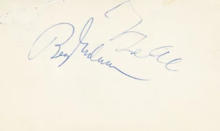 Benny Goodman autograph
