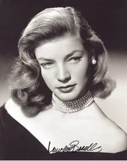 Lauren Bacall autograph