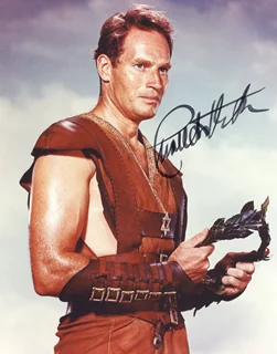Charlton Heston autograph