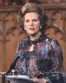 Margaret Thatcher autograph