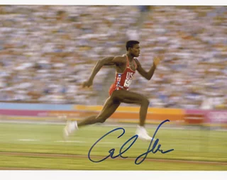 Carl Lewis autograph
