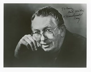 Macdonald Carey autograph