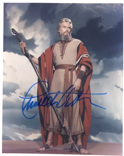 Charlton Heston autograph