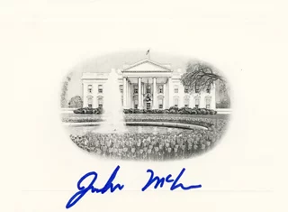 John McCain autograph