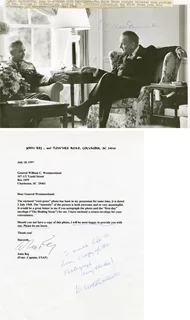 William Westmoreland autograph