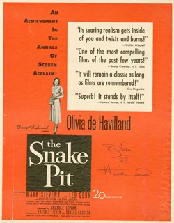 Olivia DeHavilland autograph