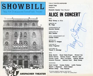 Meryl Streep autograph