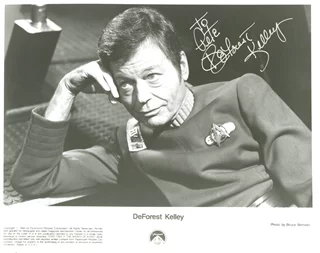 Deforest Kelley autograph