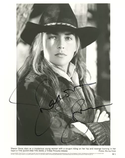 Sharon Stone autograph