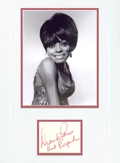Diana Ross autograph