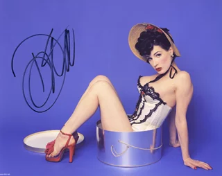 Dita Von Teese autograph