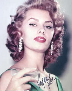 Sophia Loren autograph