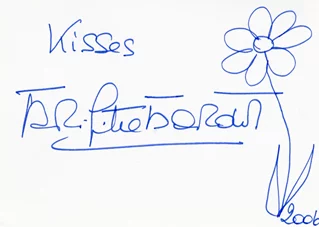 Brigitte Bardot autograph
