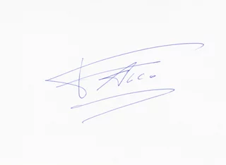 Falco autograph