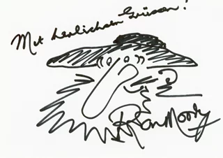 Ron Moody autograph