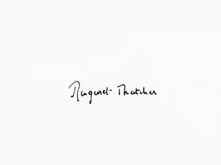 Margaret Thatcher autograph