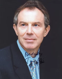 Tony Blair autograph