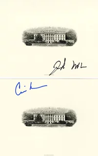 John and Cindy McCain autograph