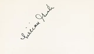 Lillian Gish autograph