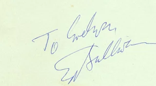 Ed Sullivan autograph