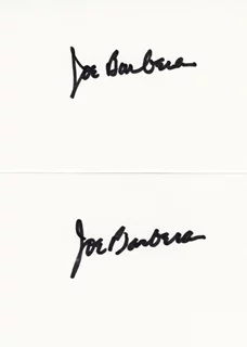 Joe Barbera autograph
