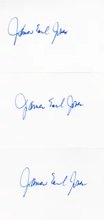 James Earl Jones autograph
