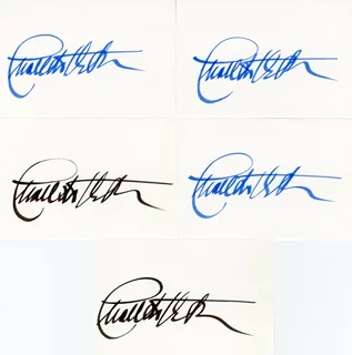 Charlton Heston autograph