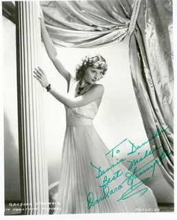 Barbara Stanwyck autograph