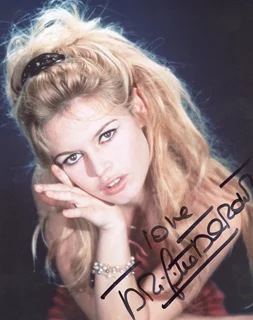 Brigitte Bardot autograph