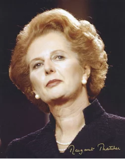 Margaret Thatcher autograph