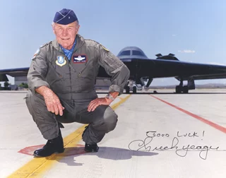 Chuck Yeager autograph