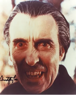 Christopher Lee autograph