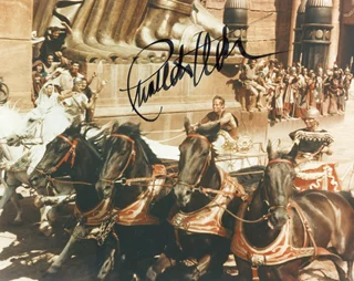 Charlton Heston autograph