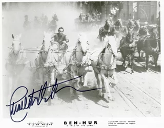 Charlton Heston autograph