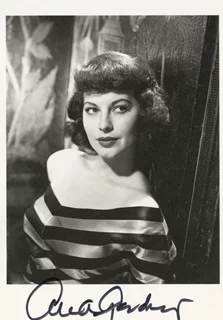 Ava Gardner autograph