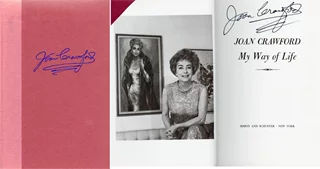 Joan Crawford autograph