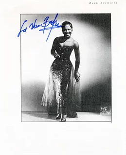 LaVern Baker autograph