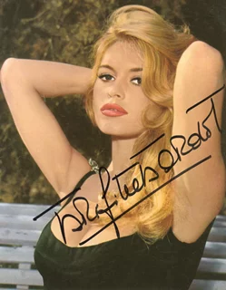 Brigitte Bardot autograph