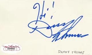 Danny Thomas autograph
