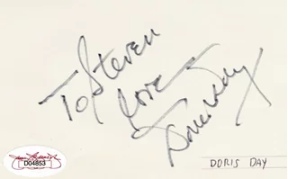 Doris Day autograph