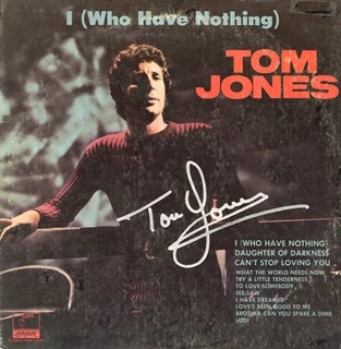 Tom Jones autograph
