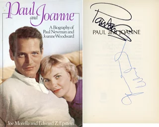 Paul Newman and Joanne Woodward autograph