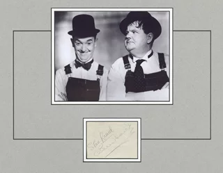 Laurel & Hardy autograph