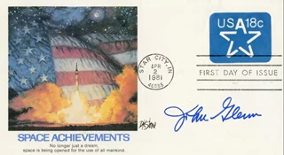 John Glenn autograph