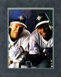 Alex Rodriguez and Ken Griffey Jr. autograph