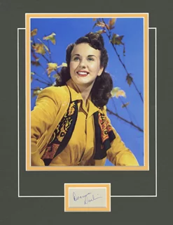 Deanna Durbin autograph