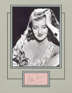 Bette Davis autograph
