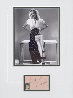 Carole Landis autograph