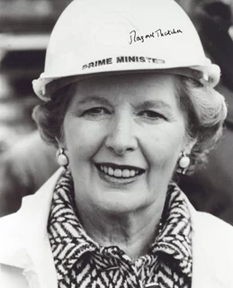 Margaret Thatcher autograph