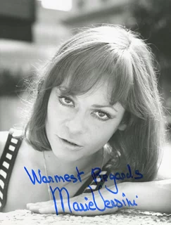 Marie Versini autograph